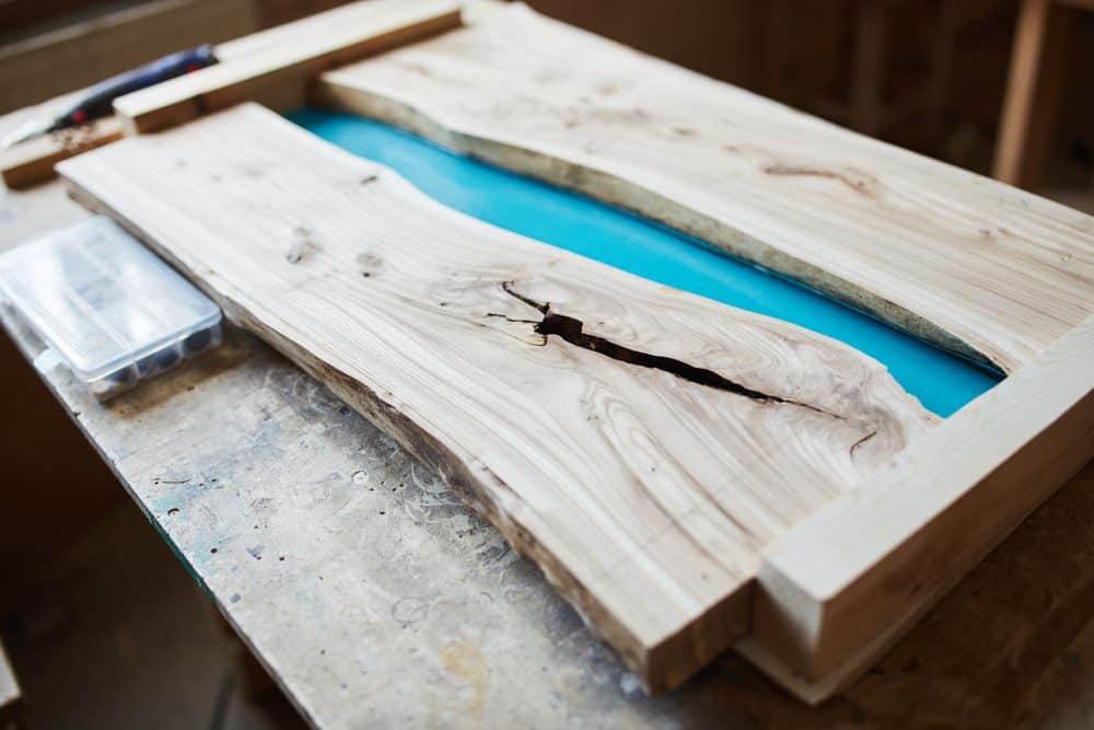 River Table in mold
