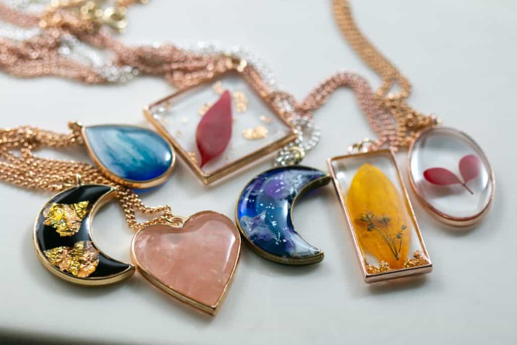 Variaty of Resin Jewelry