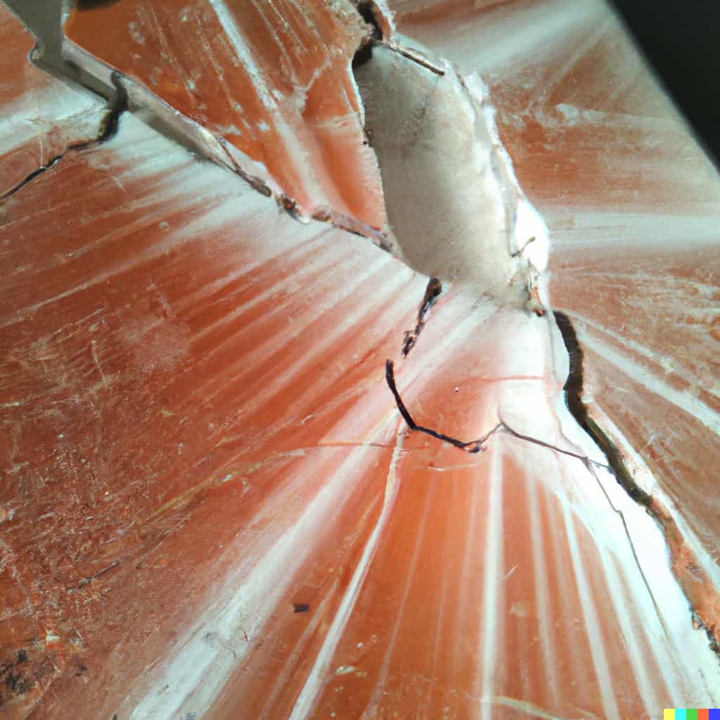 DALL·E 2023 10 26 15.37.24 cracks apearing in an epoxy resin sculpture